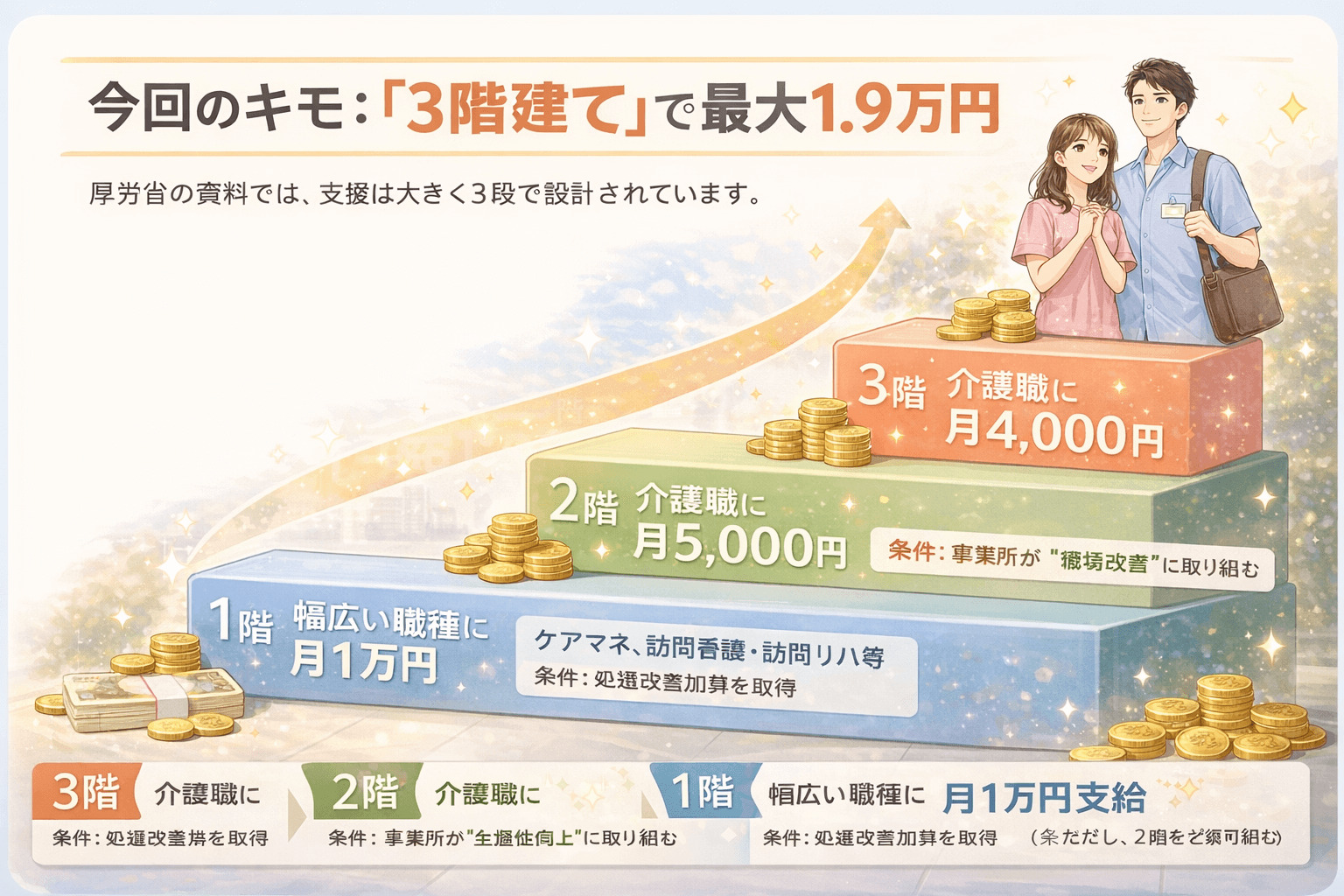 今回のキモ：「3階建て」で最大1.9万円